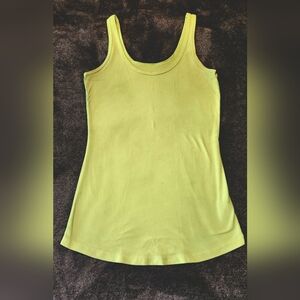 Neon yellow tank top